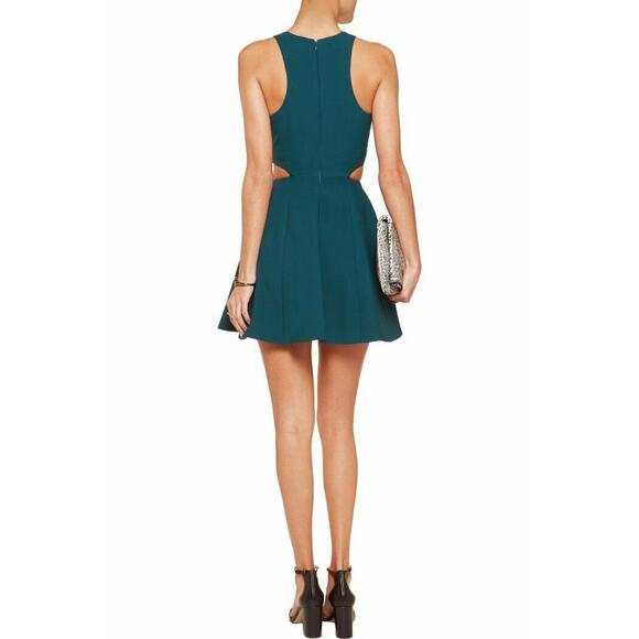 Elizabeth and James Prussian Blue Emorie Cut Out Fit & Flare Dress 6 NEW - Picture 4 of 10